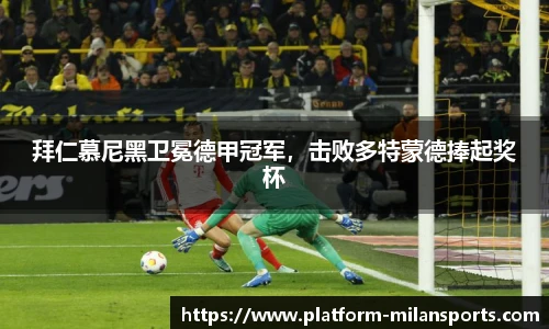 拜仁慕尼黑卫冕德甲冠军,击败多特蒙德捧起奖杯