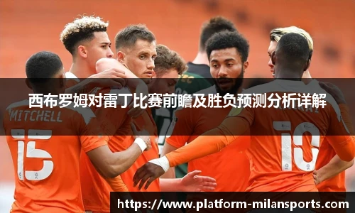 西布罗姆对雷丁比赛前瞻及胜负预测分析详解